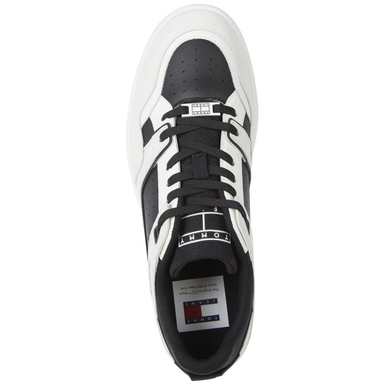 Tommy Hilfiger Leather Fine Cleat Cupsole Basketball Trainers